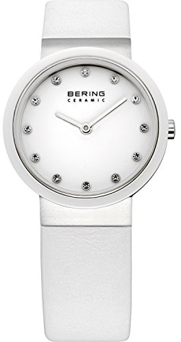 Bering Damen Quarz Uhr | Armbanduhr 29 mm Edelstahlgehäuse und Zifferblatt |Milanaisearmband | Saphierglas | 5 ATM | 10729