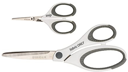 Singer Scheren-Set, 10,2 cm und 21,6 cm, Komfortgriff, Rosa/Weiß