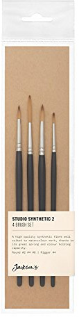 Jacksons Studio Synthetic 2-4-6-R4 Brush Set