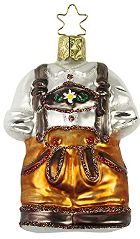 Inge Glas Christbaumschmuck Lederhosen Wiesn Gaudi