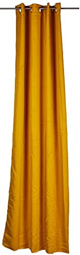 Douceur d'Intérieur Occult Rideau a Œillets Occultant Uni Occult Polyester, Miel, 240x140 cm