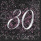 Unique Party 57470 - Glitz Pink Foil 30th Birthday Paper Napkins, Pack of 16