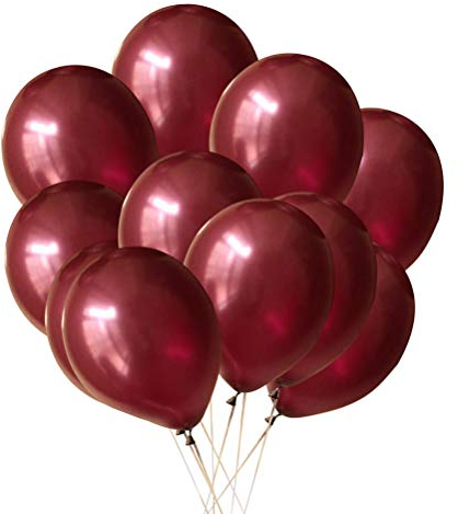YeahiBaby 100 stücke Weinrot Luftballons Latex Helium Ballon Hochzeit Geburtstag Party Dekoration Lieferungen