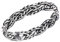 Windalf Zarter Wikingerring RICARA h: 0.3 cm Zopf-Muster Damenring Hochwertiges Silber (Silber, 46 (14.6))