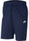 Nike Herren Shorts Sportswear Club Fleece, Midnight Navy/White, M, BV2772-410
