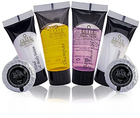 Anti-Dandruff Shampoo Hair Conditioner Conditioner Shampoo Shower Gel Body Wash Sensitive Skin Body Lotion Travel Mini Soaps Small Bath Soap 15 gm Elite 20 Mil Tubes Hotels B&B Pack of 340 (70 Each)