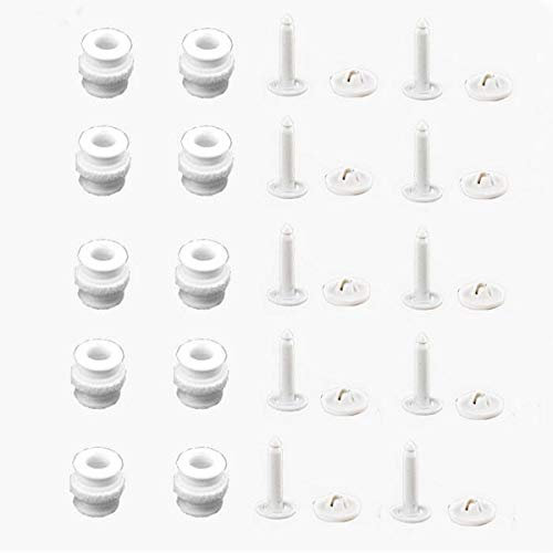 KINGDUO 10Pcs Gimbal Shock Absorber Damping Ball & Anti-shedding Buckle for Xiaomi Mi Drone 4K 1080P Version-White Ball + White Buckle