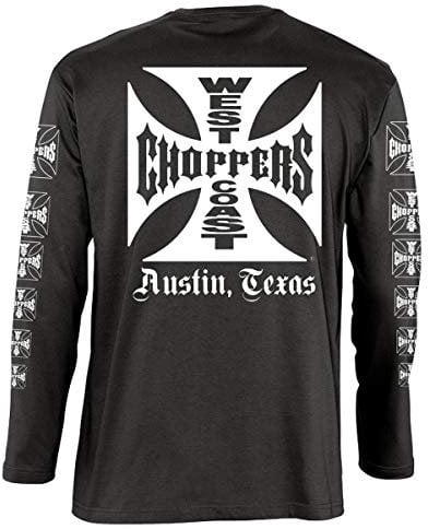 West Coast Choppers Men Long-Sleeve T-Shirt OG Classic, Color:Black, Size:XL