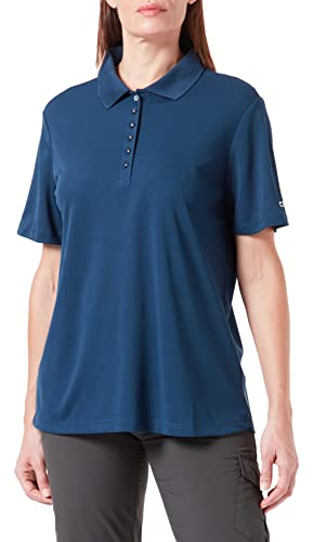 CMP Damen Woman Polo Poloshirt, Blue-Stone, D38