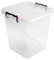 Easy Shopping® Clear Plastic Storage Box Lid Clip Locking Office Home Kitchen Food Container Multi-Purpose (10L Deep Container)