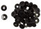 Craftelier - Set mit 40 Wide Metallösen Ideal für Scrapbooking und Bastelarbeiten | Gültig für verschiedene Materialien | Ca. Größe Innendurchmesser 5 mm und Außendurchmesser 13 mm - Farbe Schwarz