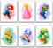 Super Mario Game Aquarell-Poster – Set mit 6 (20,3 x 25,4 cm) – Super Mario Wandkunst Spielzimmer-Dekor für Kinderzimmer, Badezimmer, Spielzimmer Dekor (ungerahmt)