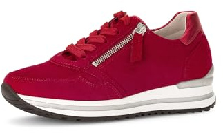 Gabor Damen Low-Top Sneaker, Frauen Sneaker,Holly-Jolly,Navy,Nappa-Leder,Night-Blue,Off-White,Oliv,offen,Visone,Rubin/fire (perf.),36 EU / 3.5 UK