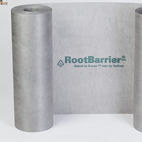 BricoLoco.com Tela antiraices. Malla geotextil en lámina. Impide el Crecimiento de raíces de árboles o Plantas a Lugares no deseados. Protege Cables, tuberías, Piscina, Estanque. (0,65x5 MTS.)