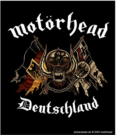 Motörhead Aufkleber Deutschland Sticker Lemmy ca.11x9 cm