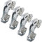 Qrity 4 Stück Scharniere 90° Möbelscharnier Soft Close Türscharniere Hydraulische Sanftes Schließen Scharniere Schranktür für Holztüren, Schranktür, Geeignet für die Dicke der Türverkleidung 12~22mm
