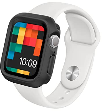 RhinoShield funda bumper compatible con Apple Watch SE 3 / SE 2 / SE/Series 6/5 / 4 [40mm] | CrashGuard NX - Diseño compacto con tecnología resistente a Impactos - Negro Clásico