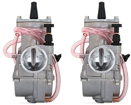 Motorcycle Carburetor For PWK 28 30 32 34 Mm Carburetor For 2T 4T 75cc-250cc Engine Universal/With Power Jet carburetor assembly (Size : 2pCS 32MM)