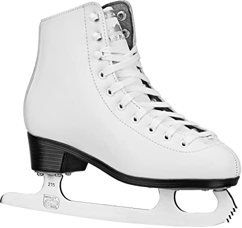 Lake Placid Cascade Girl's Figure Ice Skates White Size 3