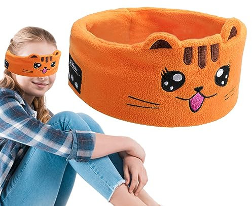 Bexdug Toddler Wireless Headphones | Adjustable Kids Headband Headphones | Volume Limited with Thin Speakers & Super Soft Fleece Headband