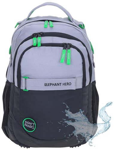Elephant Schulrucksack HERO SIGNATURE Rucksack (CB Grau Grün 13047)