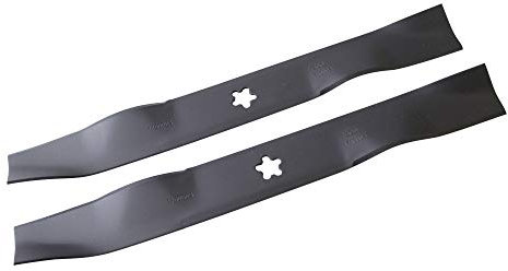 SECURA Jeu de lames (mulching) compatible avec BestGreen BM125B97 960110242 Tracteur de pelouse