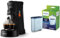 Philips Senseo Select CSA240/20 Kaffeepadmaschine & AquaClean Kalk- und Wasserfilter für Espressomaschine, Kein Entkalken bis 5000 Tassen, Einzelpack
