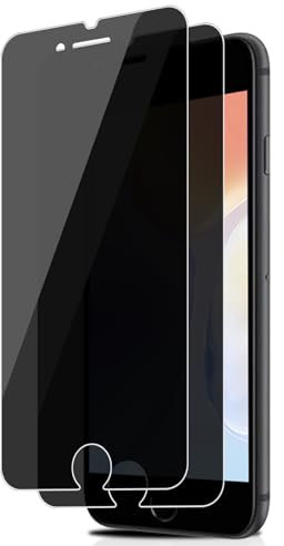 Agedate für Panzerglas Sichtschutz für iPhone 6/6s/7/8/SE, 2 Stück Sichtschutzfolie für iPhone SE Schutzglas Privacy, Anti-Spy Kratzfest Displayschutz, 9H Panzerfolie für iPhone 8 Blickschutzfolie