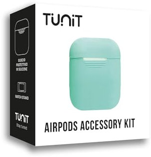 Cover AirPods Apple 1a e 2a Generazione in Silicone - Mint