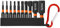 Sechskant Bit Set Hakkin 10 Stück Hex Bits Set Lang 50 mm Bitsatz für Akkuschrauber 1/4 Hexagon Innensechskant Sechskant Schraubendreher Bit Set für Schlagschrauber (H1,5/2/2,5/3/4/5/6/7/8/12)