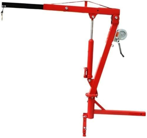 Seilwinde Elektrisch Hebekräne 500 Pfund Pickup-Truck hydraulischer Pwc-Dock-Ausleger-Motor-Hebekran-Kupplungsmontage-Lift 2-Kupplungsmontage rot elektrische seilwinde