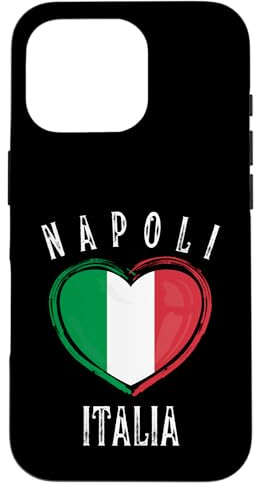 Italia Flag Heart Napoli City Hülle für iPhone 16 Pro