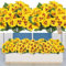 SOMYTING 10 Bündel Kunstblumen wie Echt Balkon Künstliche Blumen Stiefmütterchen Außenbereich UV-beständig Wetterfest Künstliche Balkonpflanzen Balkonblumen für Haus Fensterbank Hochzeit Dekor (Gelb)