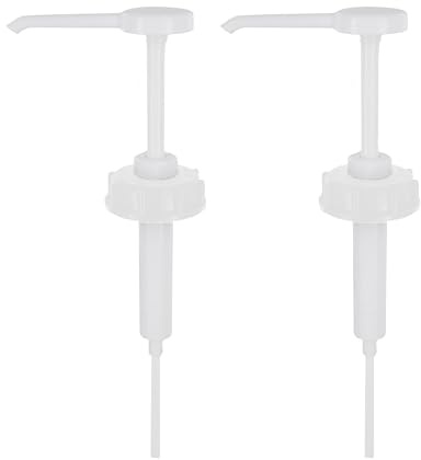 HaseMed Lot de 2 bidons de pompe doseuse - Course de 30 ml - Pour bidons de 2 l, 5 l et 10 l avec filetage DIN 51 - Pompe manuelle pour désinfectant, savon et nettoyant - Réutilisable en plastique