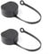 Type 2 Electric Vehicle Charger Port Cover Protective Dust Cap For EV Charging Station Connector 63mm x 56mm Black PVC Material Waterproof Installation 2 Pack