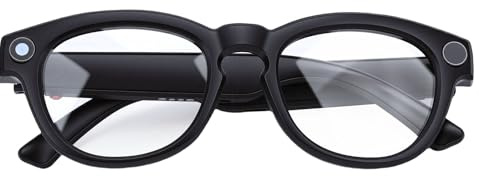 MENDUNER AI Smart Brille mit 4K Kamera, 8 MP Videoaufzeichnungs Bluetooth Audiobrille, Mikrofon mit Touch Steuerung und Geräuschunterdrückung, Langer, Fotoanzeige