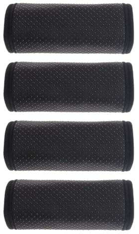 BETOOKY Gepolsterte Handauflagen und Feuchtigkeitsableitendem Material aus Polyester und Gummi 2 Paar Schwarz mit Rutschfestem Griff für Rollator und Gehstock für Senioren