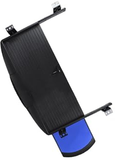 POXZSFX Bandeja para Teclado extraíble para Debajo del Escritorio, diseñada para un Espacio de Trabajo eficiente y Seguro. Incluye riel Deslizante de 420 mm. Se Adapta a la, Negro, 74.9 x 42 cm