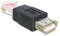 DeLOCK Micro - Adaptador USB/RJ-45, Negro