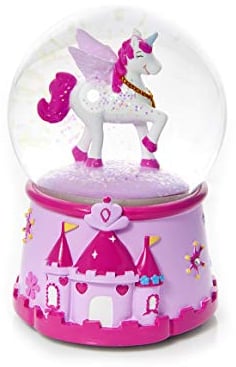 Schneekugel mit Einhorn und Musik Spieluhr für Mädchen