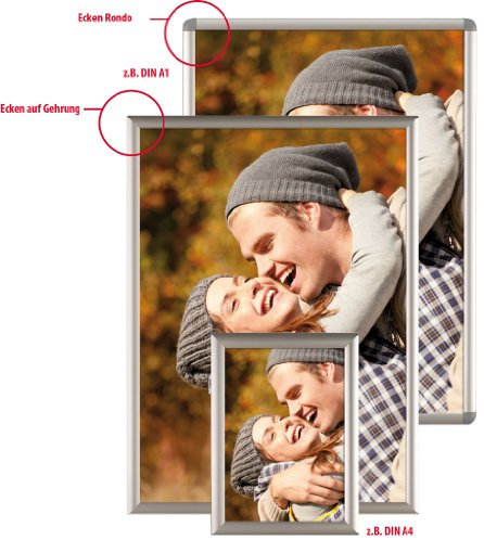 DIN A2 Klapprahmen OptiFrame Gehrungsecken 25 mm