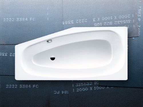 Kaldewei Stahl Badewanne Advantage MINI re 830 Antislip 1570 x 750 mm alpinweiss
