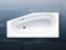 Kaldewei Stahl Badewanne Advantage MINI re 830 Antislip 1570 x 750 mm alpinweiss