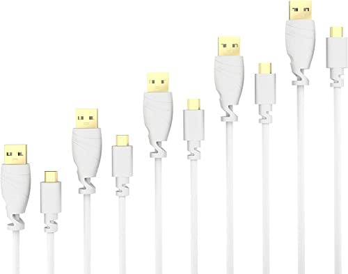 KabelDirekt – Micro-USB-Kabel – 5x0,5m – USB 2.0, Weiß | 5er-Set Micro-USB-Lade- & Datenkabel – bis 2A Ladestrom, USB 2.0 – für Smartphones & Tablets