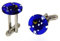 Gemelos muñequeras Cufflinks Murrine Multicolor Cristal de Murano Made in Italy