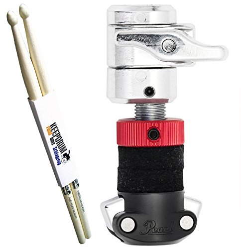 Pearl HCL-205QR Rapid Lock Super-Grip Hi-Hat Clutch + keepdrum Drumsticks