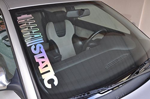 1A Style Sticker Static Aufkleber Auto Aufkleber Frontscheibe Bunt Hologrammaufkleber oilslick Folie