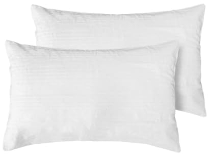 LARA MORADA - Set Da 1 Coppia Sotto Federe Cuscino Letto, Copriguanciale, Linea Sanitaria, Antiacaro, Con Zip 2 Federe, 50x80cm, Bianco