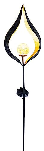 Globo Design LED Solar Leuchte Außen Beleuchtung Dekoration Steck Lampe Flamme Design 33467