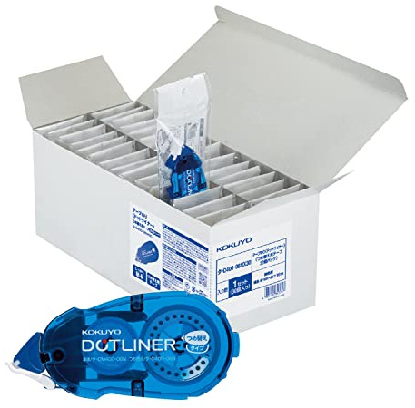 Kokuyo Dotliner Strong Adhesive Tape Glue Refill, Dotliner Tape Runner Refill, Standard Type, Permanent Adhesive, 30 Pcs, Japan Import (TA-D400-08NX30)